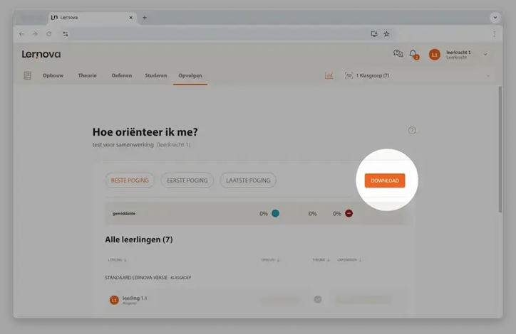 Downloadknop op Lernova dashboard (2)