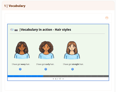 Vocabulary in action