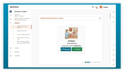 Vocabulaire en répétition
