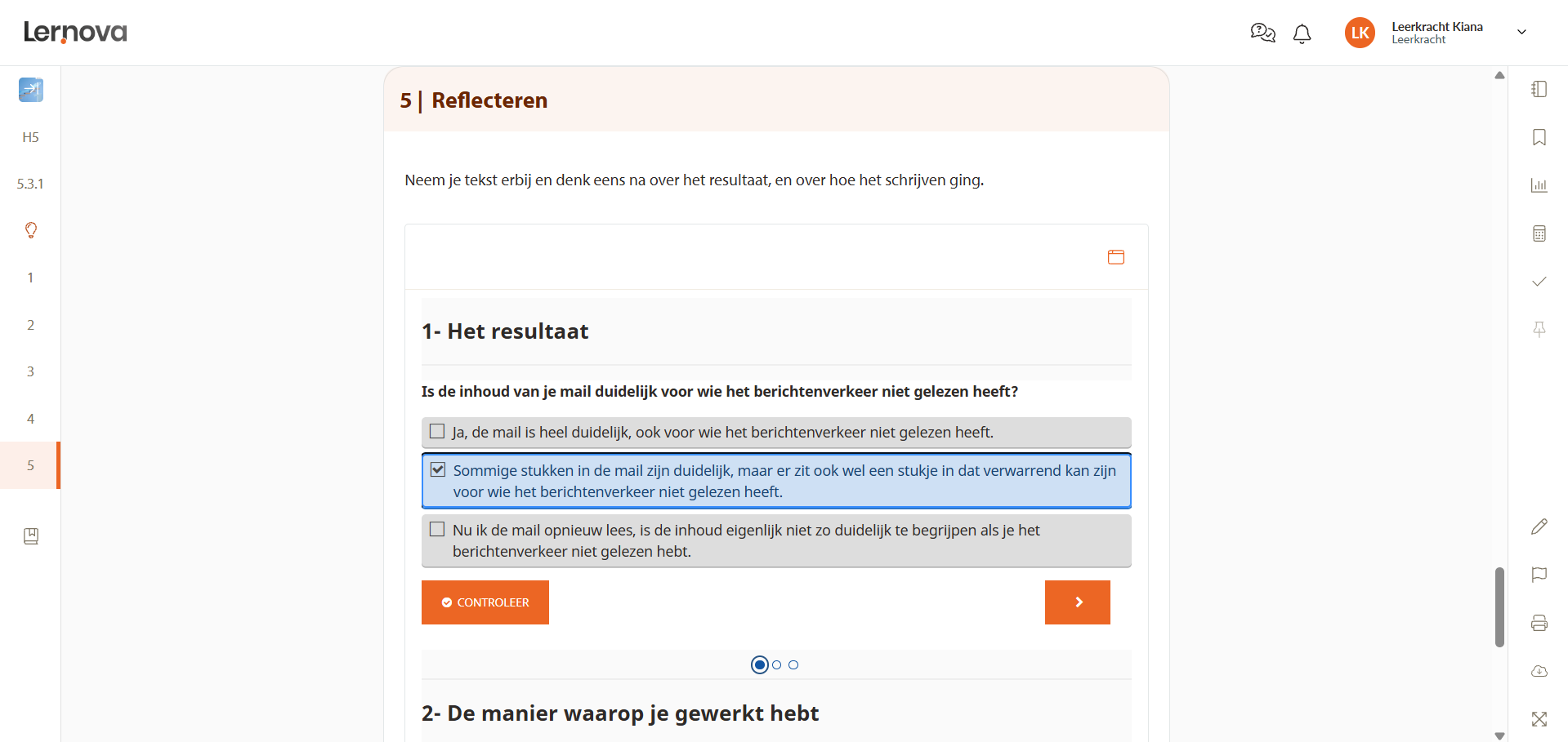 Traject basiskennis Nederlands in Lernova Flex